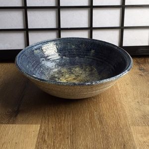 Cobalt Ceramic serving bowl
